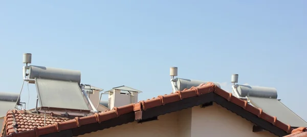 Solar water heaters — Stock Photo, Image