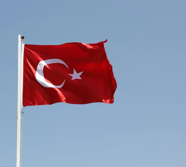 Turkiet flagga — Stockfoto