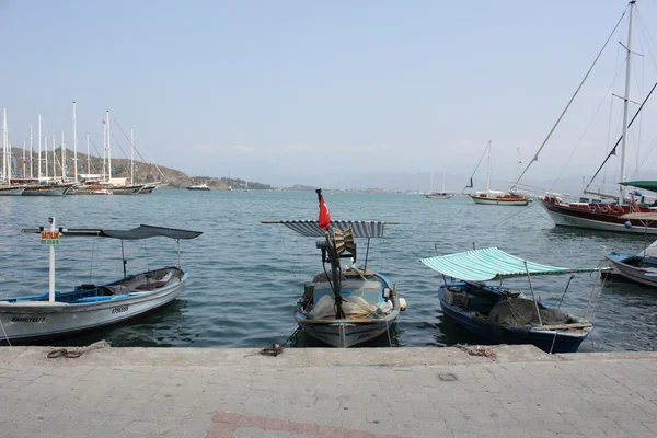 Barcos de pesca en Fethiye — Foto de Stock