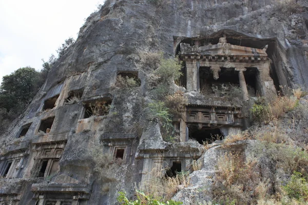 stock image Tombs of Fethiye