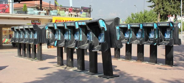 Turkish phone kiosks — Stock Photo, Image