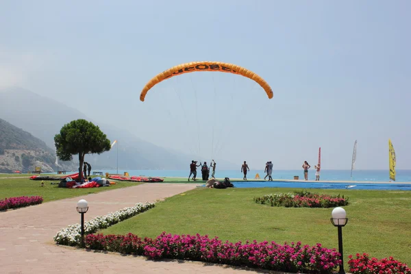 stock image Paragliding at 0ludeniz, Turkey