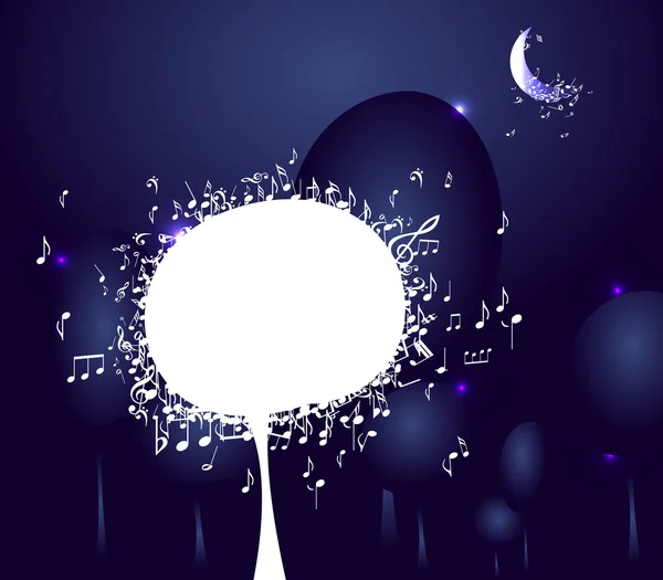 gece ormanda arka plan müzik ağacı