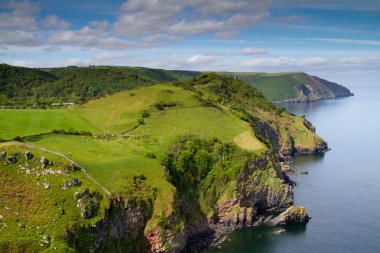 North Devon coastline near Lynton Devon clipart