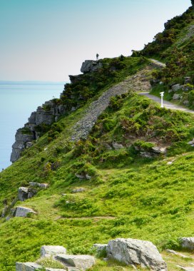 Güney-Batı Kıyı yolu castle Rock lynton devon yakınındaki taş vadideki izlendi