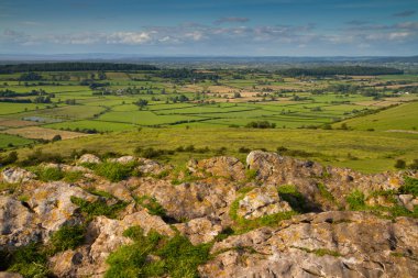 somerset İngiltere'de crook tepe en üstten görüntüleme