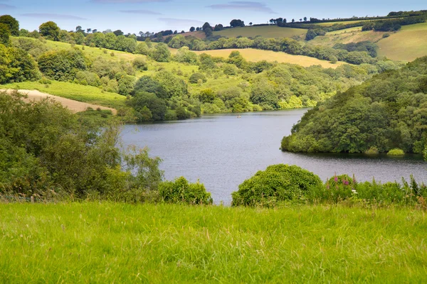 Klappriges Reservoir in den brendon Hills exmoor Purzelbaum — Stockfoto