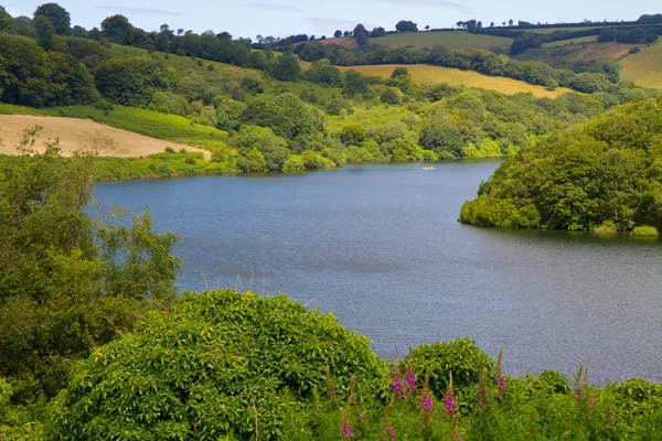 Clatworthy reservoir in de brendon heuvels exmoor — Stockfoto