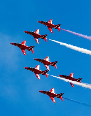 Red Arrows Display team clipart