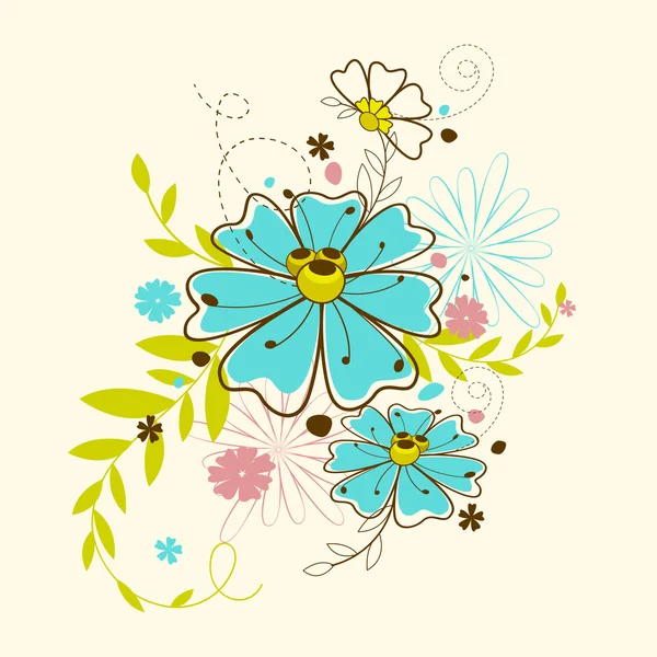 Барвистий квітка — стоковий вектор