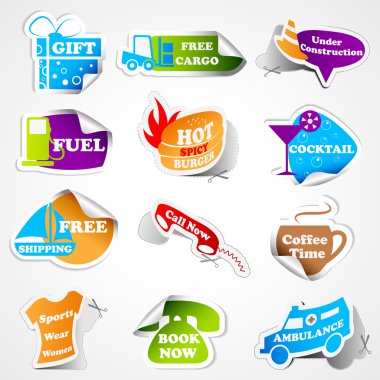 Promotional Tag Sticker clipart
