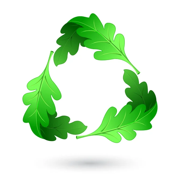 Leaf Recycle Symbol — Stock Vector