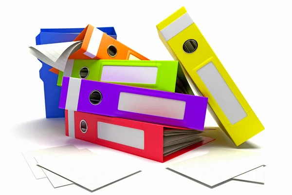 다채로운 상자 파일 — 스톡 사진