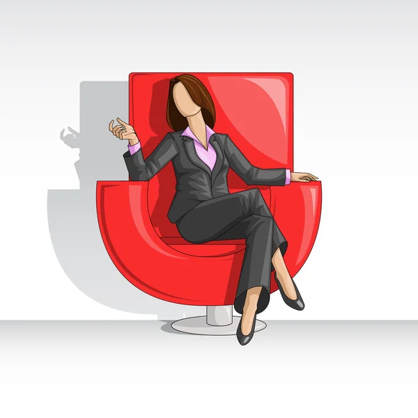 Business Woman — Stock Vector