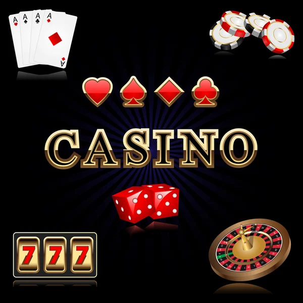 Casino nesne — Stok Vektör