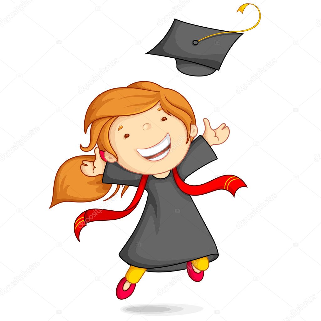 Girl in Graduation Gown