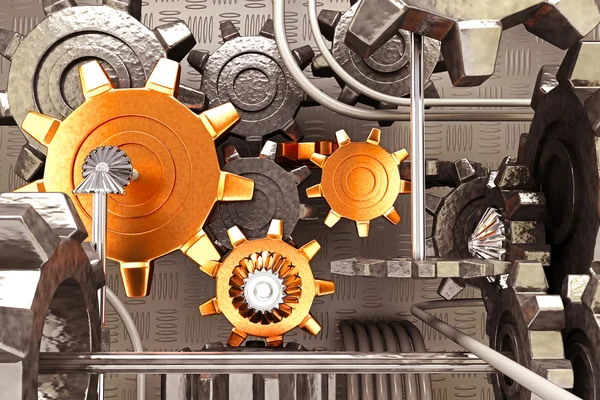 Close up View of Gears — Stock Photo, Image