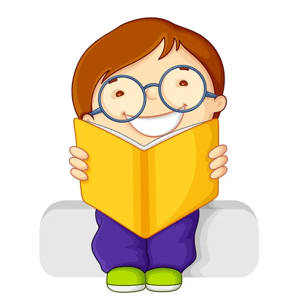 Kid leesboek — Stockvector