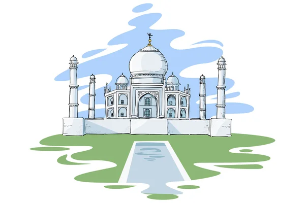 Taj mahal — Archivo Imágenes Vectoriales