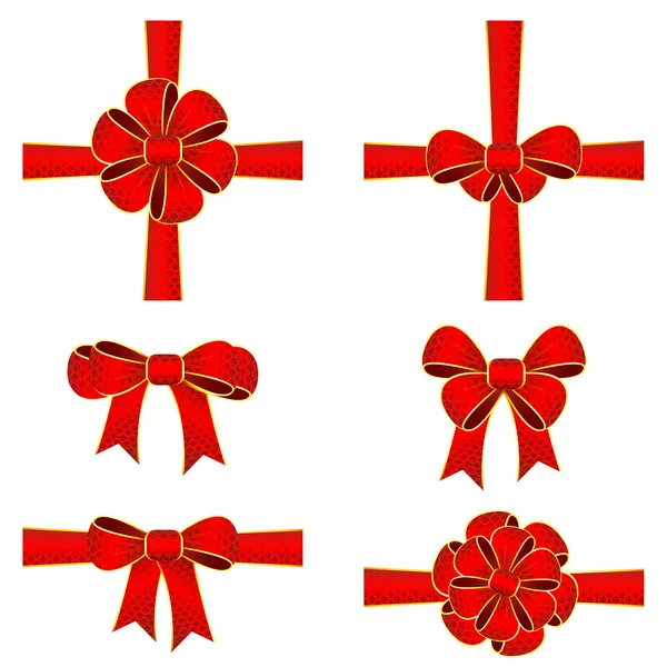Bow ruban coloré — Image vectorielle