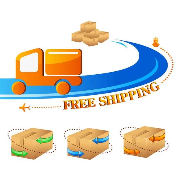 Free Shipping — Stock Vector