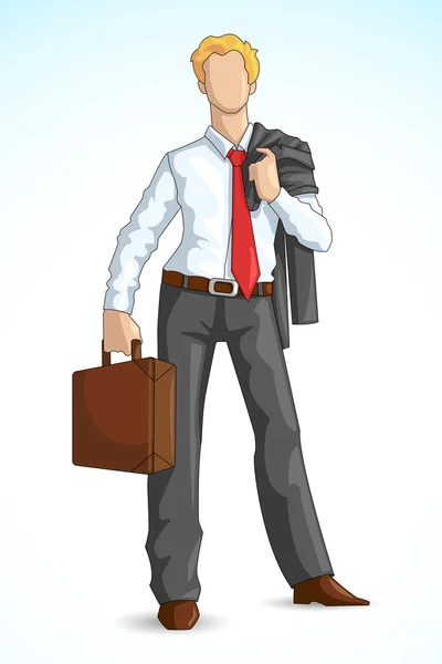 Business Executive with Briefcase — Stock Vector