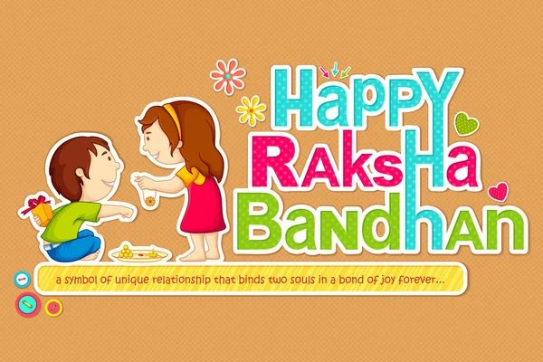 stock vector Raksha Bandhan