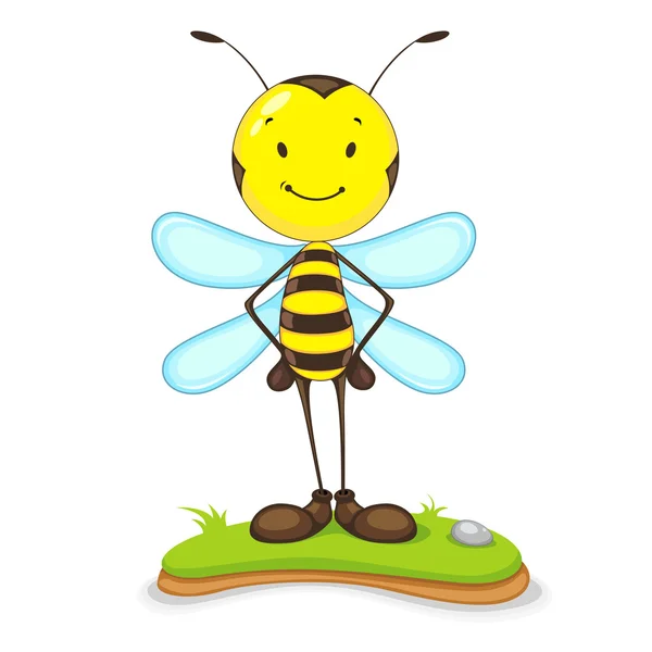 Pszczoły szczęśliwy — Wektor stockowy