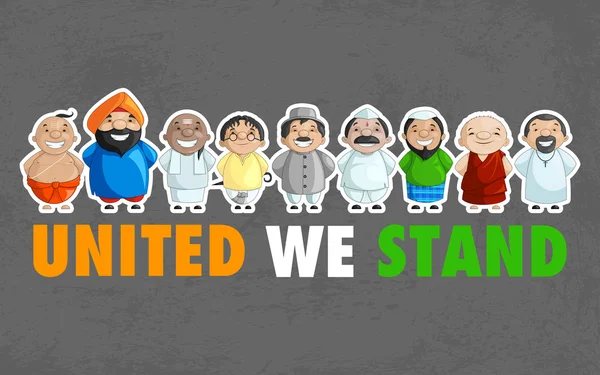 Unity of India — Stock Vector