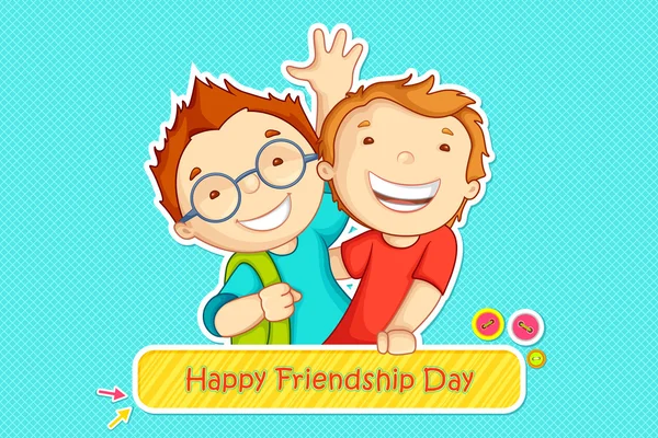 Salutation du jour de l'amitié — Image vectorielle