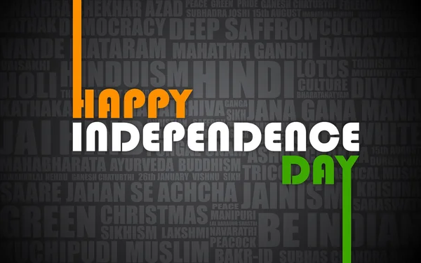 Dia de independência de Índia —  Vetores de Stock