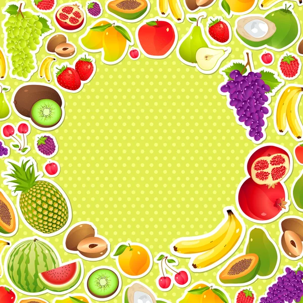 Fond fruité — Image vectorielle
