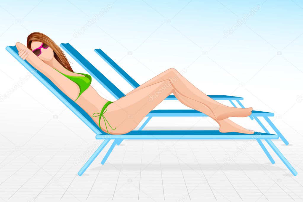 Lady in Beach Chair