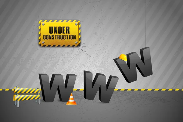 Construction of WWW — Stock Vector
