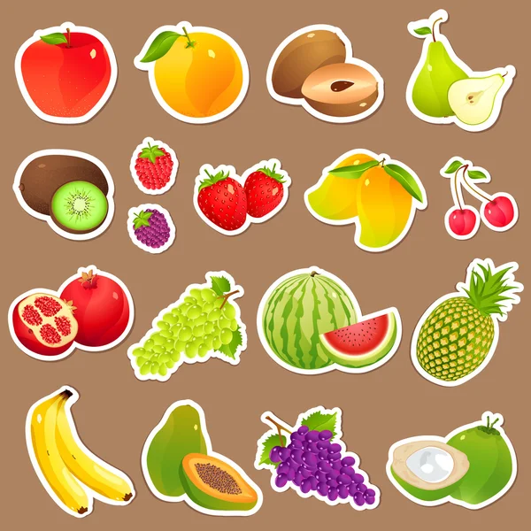 Frutas frescas — Vetor de Stock