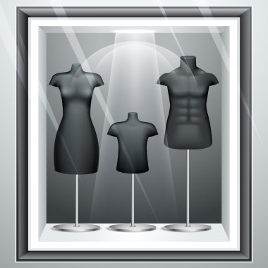 Mannequine in Display clipart