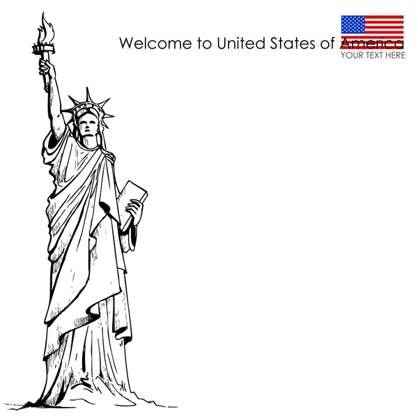 Statue de la liberté — Image vectorielle