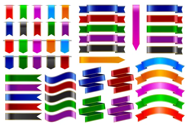 Bannière de ruban coloré — Image vectorielle