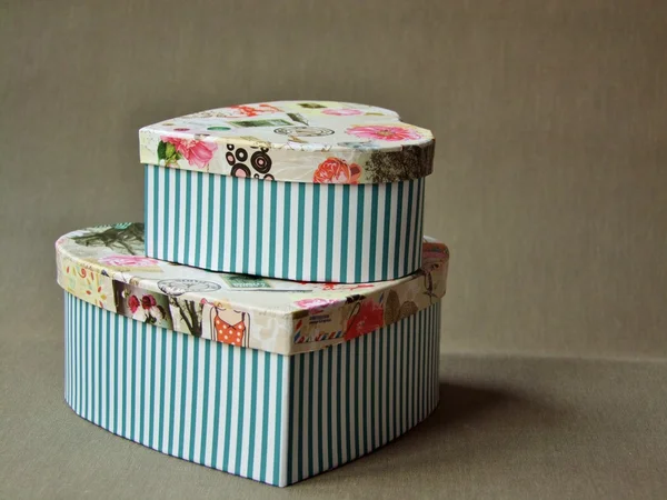 Cajas vintage coloridas — Foto de Stock