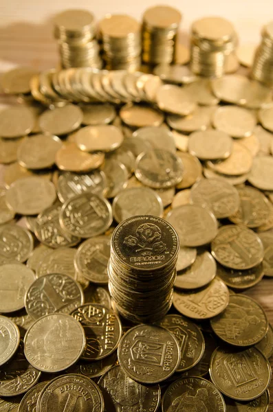 Euro 2012 Coins Uefa — Stock Photo, Image