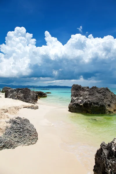 Plajă exotică în Boracay — Fotografie, imagine de stoc