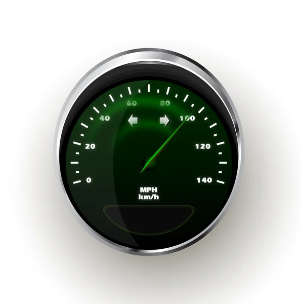 Vector realistic Speedometer — Stock Vector