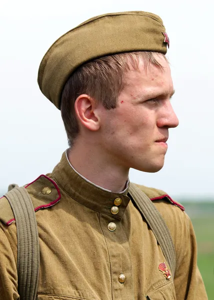 Sowjetische Uniform und Munition aus dem 2. Weltkrieg — Stockfoto