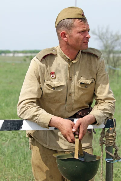 Sovjetisk uniform och ammunition av ww2 — Stockfoto