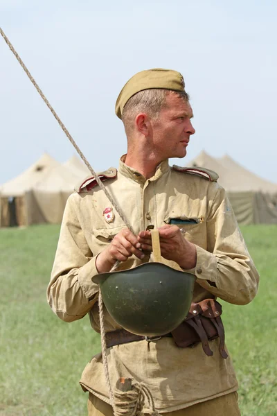Sowjetische Uniform und Munition aus dem 2. Weltkrieg — Stockfoto
