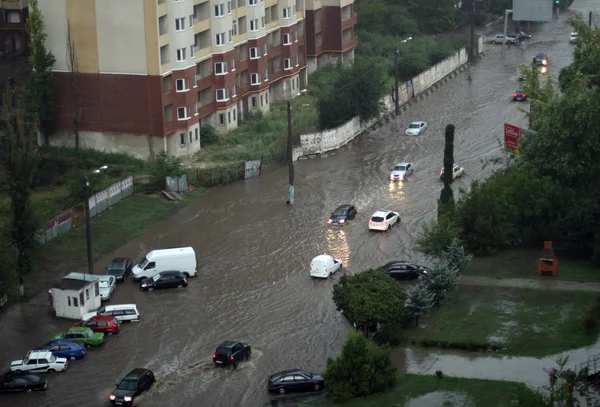 The flood inundated a street in Odessa — Stock Photo, Image