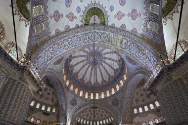 sultanahmet Camii, istanbul, Türkiye'nin iç görünüm