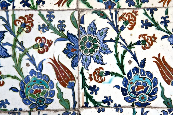 Tile in Sultanahmet Mosque, Istanbul, Turkey — Stock Photo, Image
