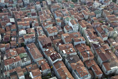 levent istanbul bölgesinde havadan görünümü