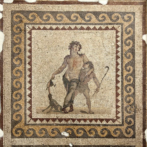 Das betrunkene Dionysos-Mosaik — Stockfoto